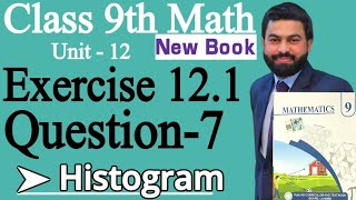 Class 9th Math New Book Ch 12 Exercise 12.1 Q7-9th class Math E.X 12.1 Q7-How to Draw the Histogram
