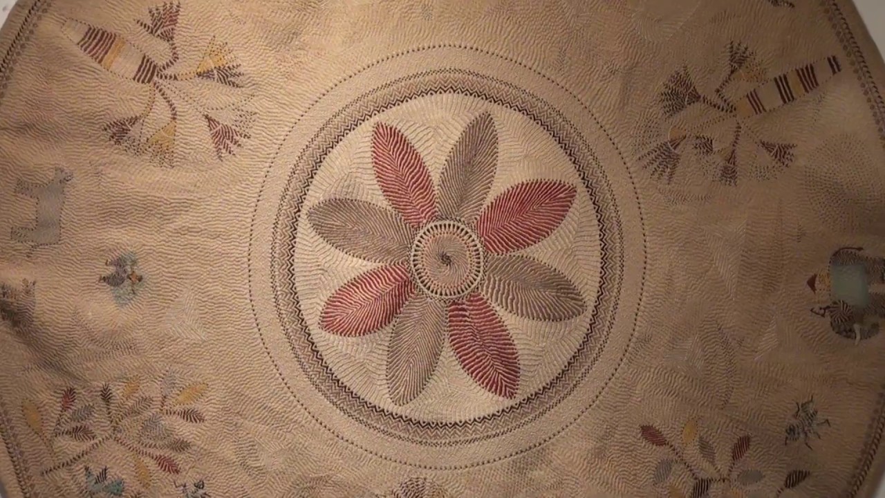 Japanese Art in Ginza, Tokyo #5 - Kantha Embroidery