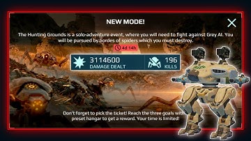 NEW Hunting Grounds PvE Gamemode Gameplay In War Robots Update 8.1