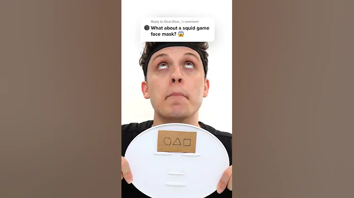 Squid Game Dalgona Candy Face Mask #shorts