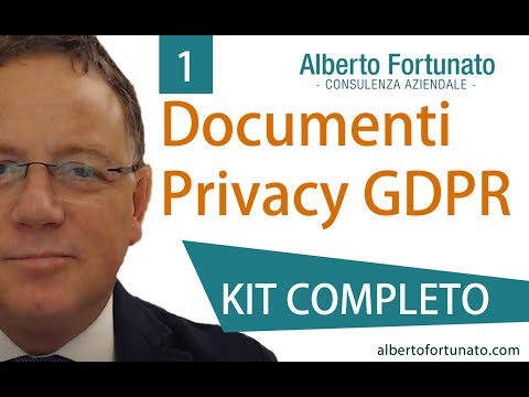 Documenti Privacy GDPR  1 Introduzione