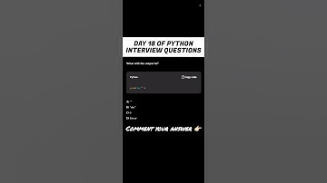 Day 18 | Python Interview prep | Tricky question #shorts #shortvideo #ytshorts #effectking #trending