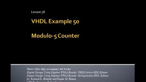 Lesson 78   Example 50  Modulo 5 Counter