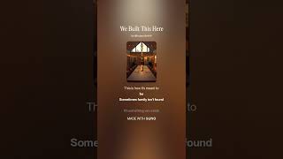 We Built This Here     #buildyourhome #chosenfamily #heartfeltmoments