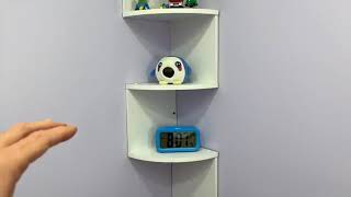 Corner Shelf, Greenco 5 Tier Floating Shelves for Wall Review, Our Daughter Loves These Shelves