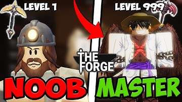 I Went NOOB To MASTER In ONE VIDEO on THE FORGE! (Roblox)