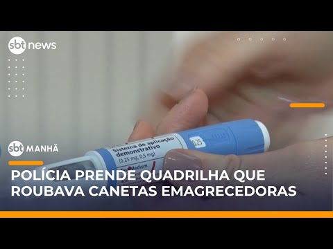 Video policia-civil-prende-quadrilha-especializada-em-roubo-de-canetas-emagrecedoras-sbt-manha