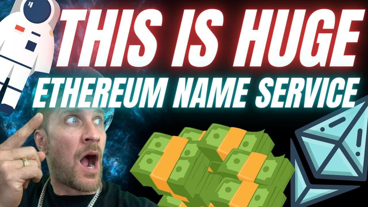 ETHEREUM NAME SERVICE (ENS)! WEB3 USERNAME FOR ALL YOUR CRYPTO WALLET ADDRESSES!! THIS IS HOT!