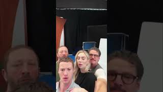 Joseph Quinn, Pedro Pascal, Vanessa Kirby and Ebon Moss promoting THE FANTASTIC FOUR: FIRST STEPS