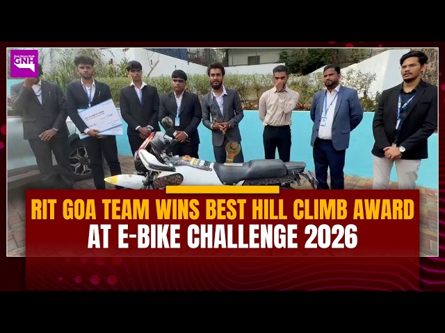 RIT GOA TEAM WINS BEST HILL CLIMB AWARD AT E-BIKE CHALLENGE 2026