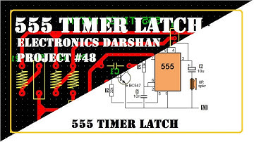 PCB Layout Of 555 TIMER LATCH PROJECT #48