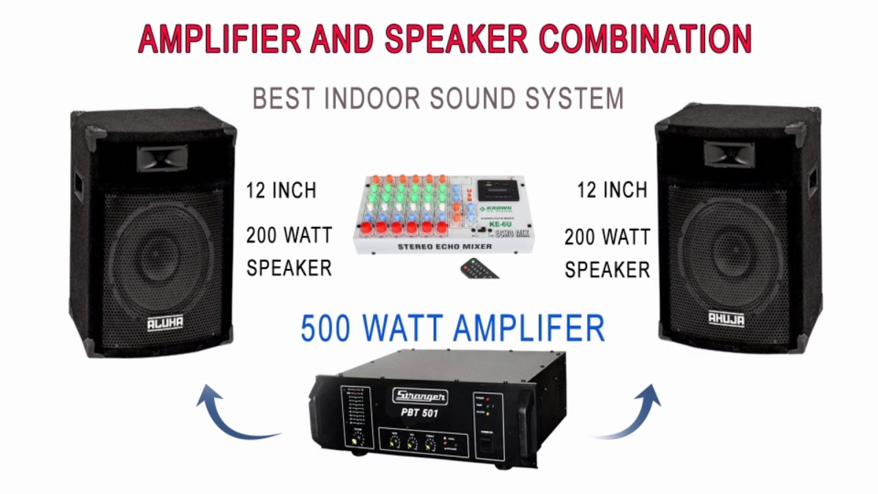 500watt amplifier, mixer, speaker 