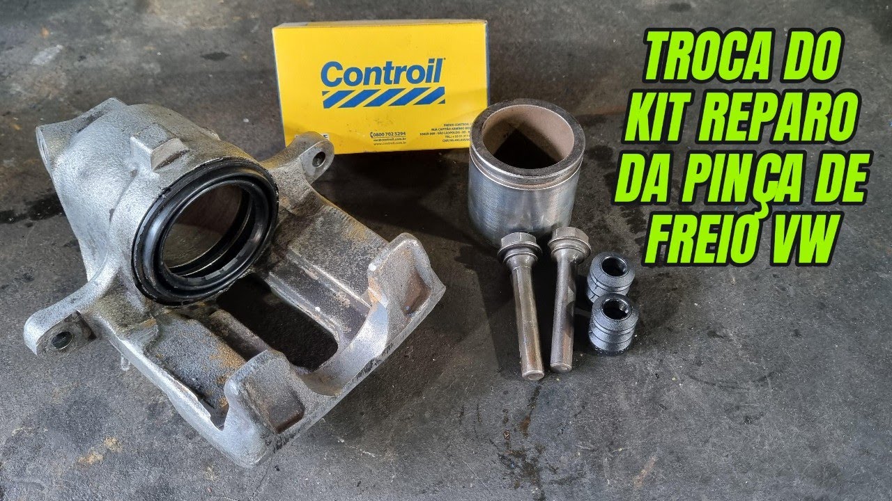 TROCA DO KIT REPARO DA PINÇA DE FREIO VOLKSWAGEN