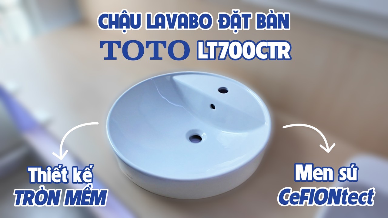 Chậu rửa lavabo đặt bàn TOTO LT700CTR