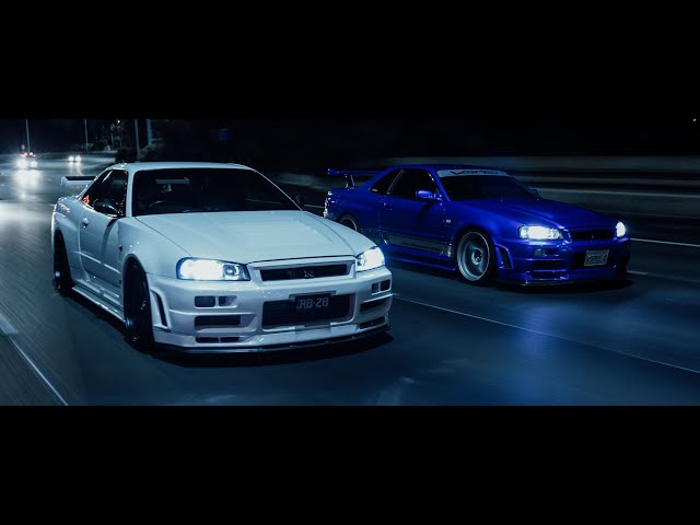 The Last Run - Two Skyline R34 GTR's | 4K class=