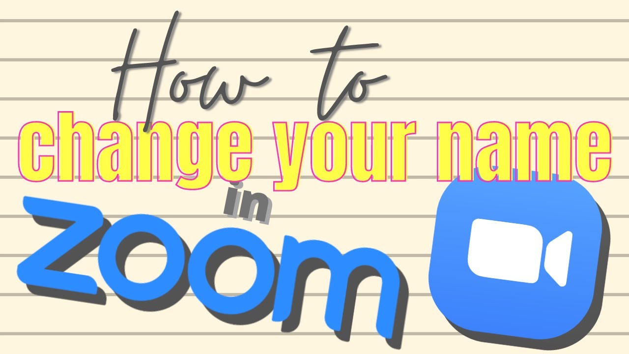 How to Update Your Name on Zoom (for students) - YouTube