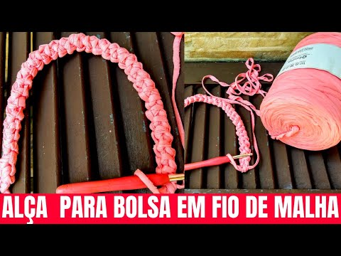 ALÇA  PARA BOLSA EM FIO DE MALHA