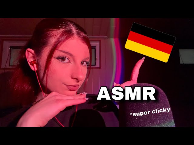 ASMR Teaching you German Pt2 - Super clicky whispers, Mouth Sounds, Inaudible Whispering