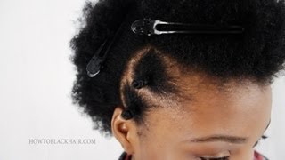How To Do Bantu Knots Step By Step on Natural Short 4C Hair Tutorial Part 2