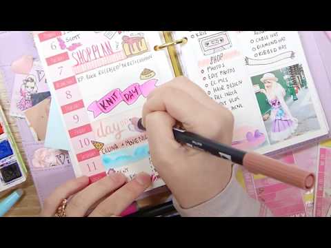 Plan With Me Pink - Kikki K - No Talking - Violet LeBeaux