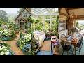 🏡 Small Town Living  Peaceful Sunday Garden Inspiration  Distressed Vintage Decor 🌸