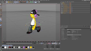 Cinema 4D Tutorial - Character Animation Walk Cycle