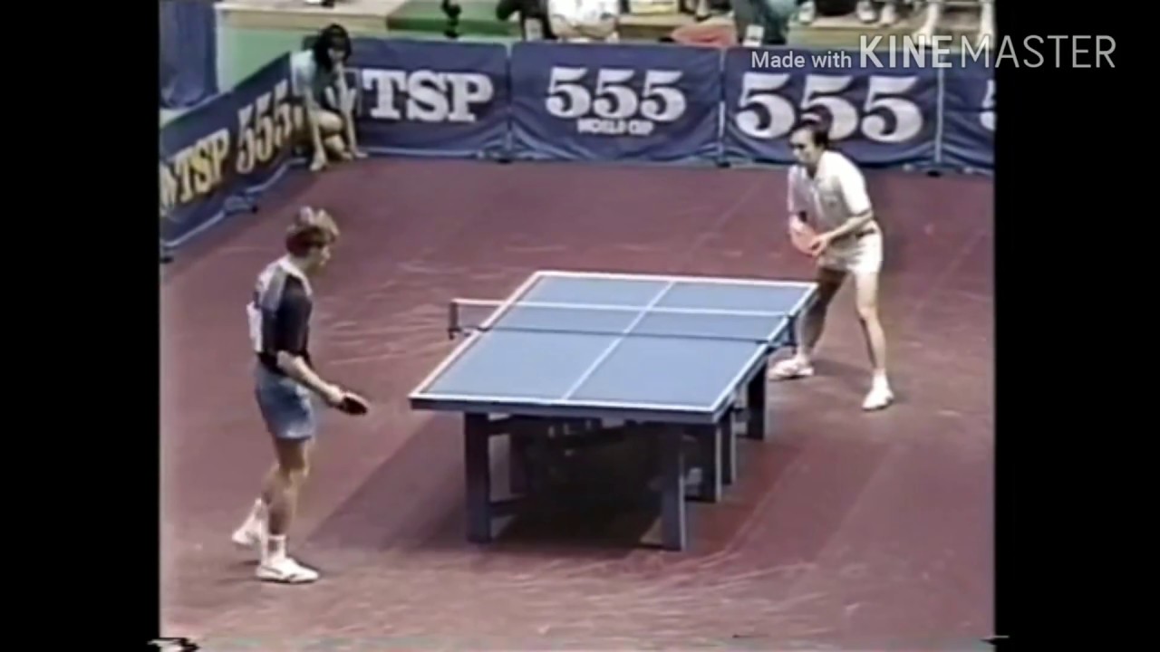 Table Tennis World Cup 1990 Waldner vs Chen Longcan (full match) YouTube