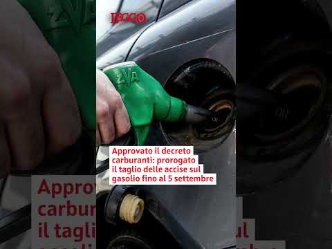 Video Approvato il decreto carburanti: prorogato il taglio delle accise sul gasolio fino al 5 settembre