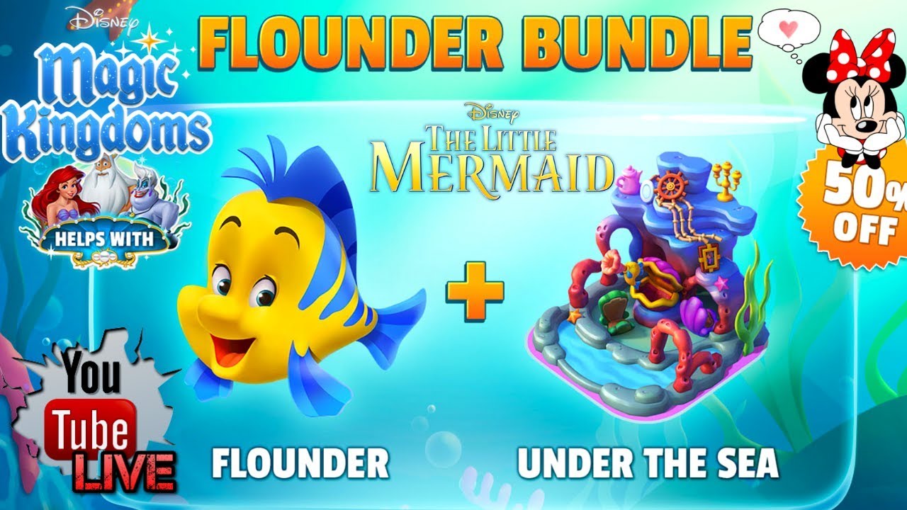 beautycon WELCOME FLOUNDER 🐠 Disney Girl The Little Mermaid LIVESTREAM