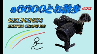 Sony a6600 を ZHIYUN Crane M2 に載せて夜間のwalking 4K　revised version