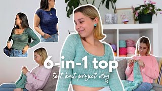 test knit a sweater with me | project vlog 🧶