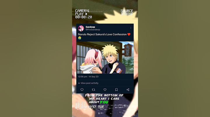 Naruto Reject Sakura's Love Confession ❤️ #naruto