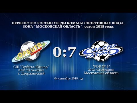 Видео к матчу СШ Орбита-Юниор - УОР №5