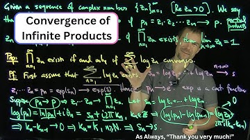 Convergence of Infinite Products by Sums of Logarithms