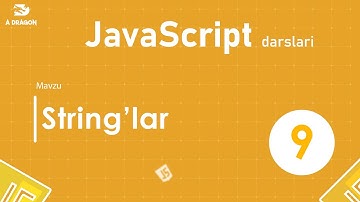 009.  String  | JavaScript darslari | O