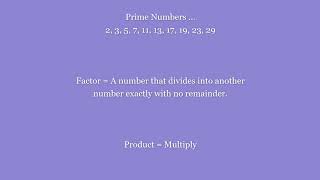 Product Of Prime Factors | CCEA GCSE Maths - Maths Mentor