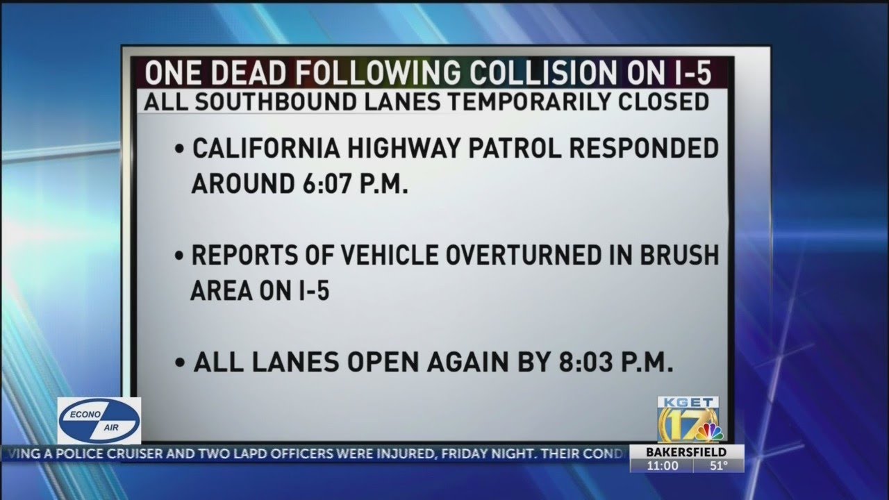 Deadly crash briefly closes southbound lanes of Interstate 5 Saturday ...
