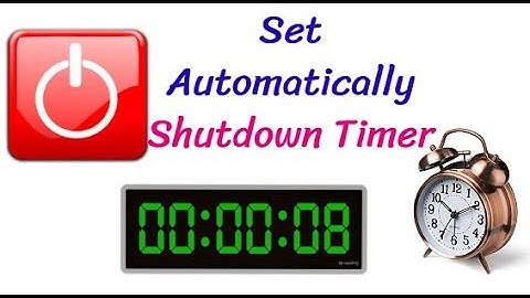 How to set shutdown timer on windows 10, windows 8.1, windows 8, windows 7