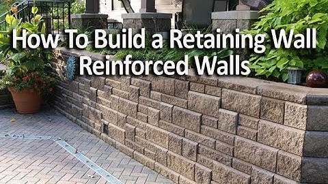 How to Build a Reinforced Retaining Wall Using Geogrid