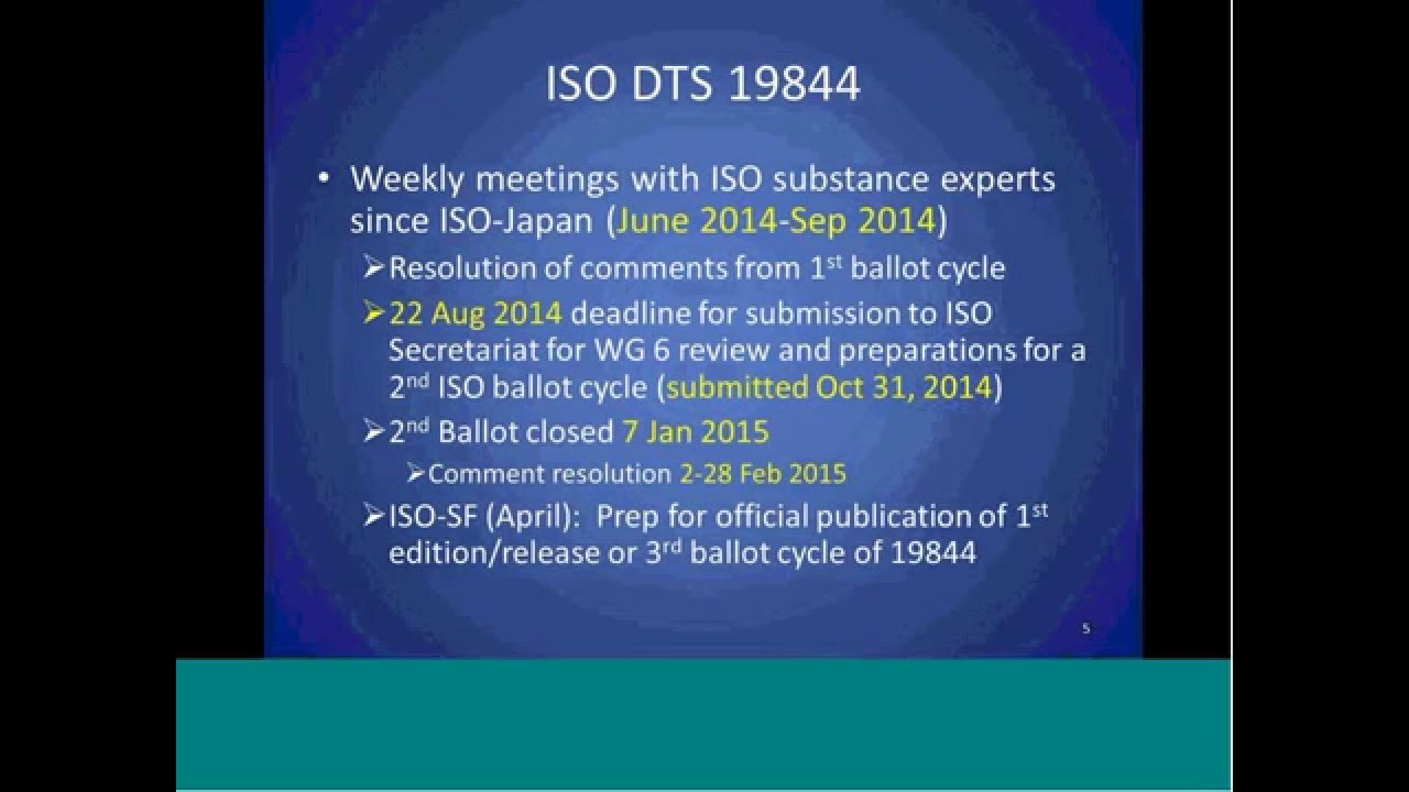 GINAS Feb 2 2015 Meeting ISO IDMP Overview