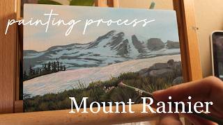 Mount Rainier Full Painting Process