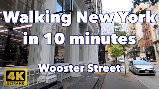 【4K】Walking New York #87 | Wooster Street | From Canal St to Houston St | Soho Manhattan