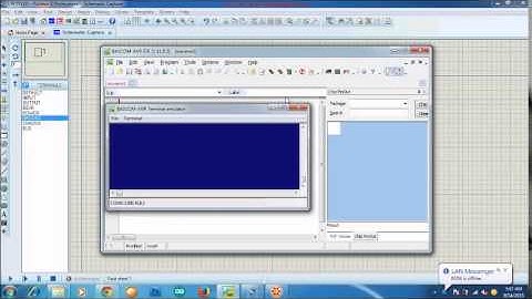 menyalakan led bascom avr proteus