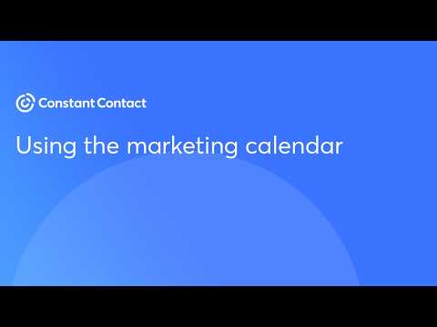 How to Use the Constant Contact Marketing Calendar for Better Planning | Constant Contact