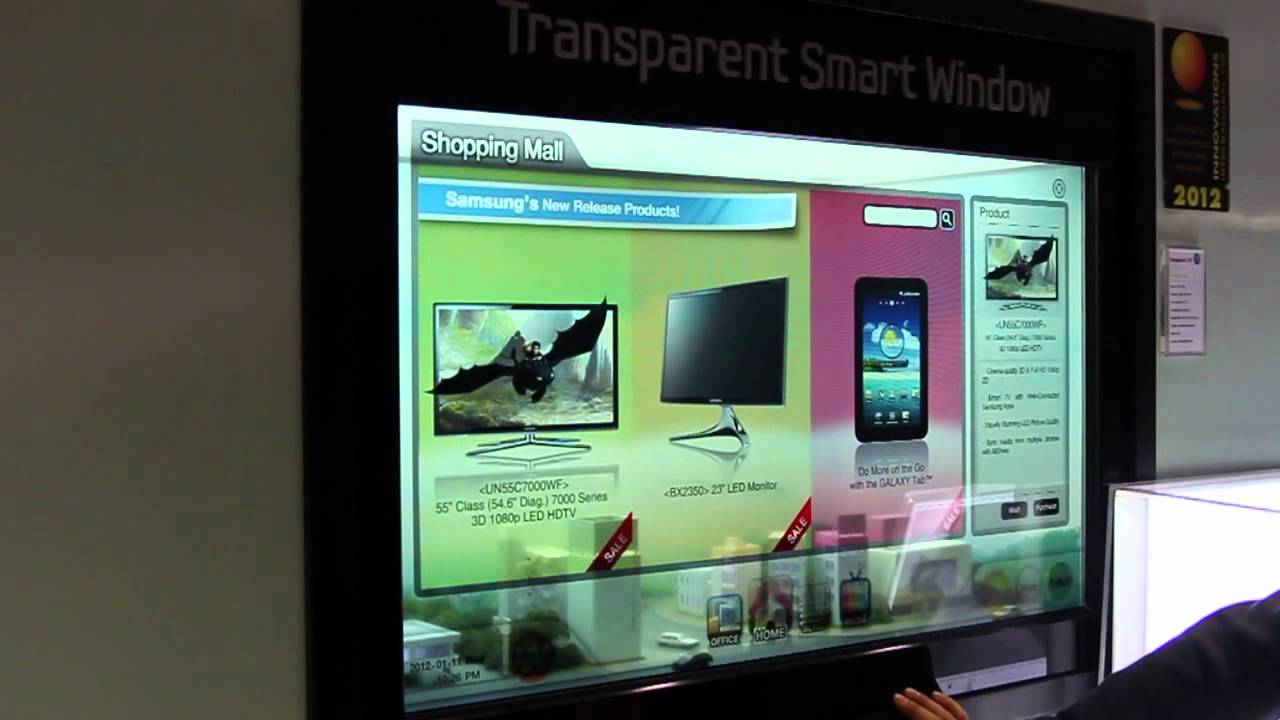 Samsung Transparent Smart Window at CES YouTube