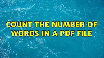 Count the number of words in a PDF file (8 Solutions!!)