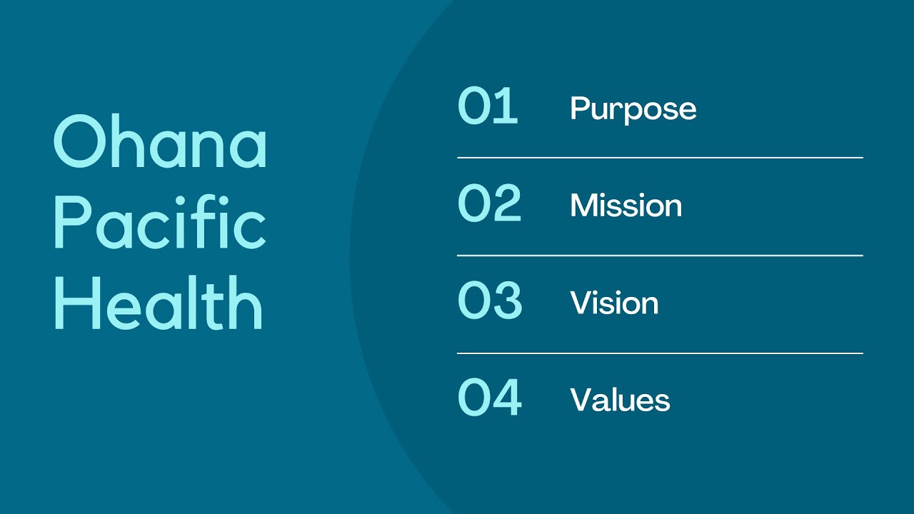 Ohana Pacific Health - Our Values, Purpose and Mission