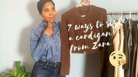 #howtostyle #sweaterweather 7 Ways to Style a Cardigan 2020 | Zara KnitWear | Over 50 Style