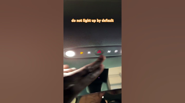 New Tesla Model Y Gears - how to change gears with dead/frozen screen