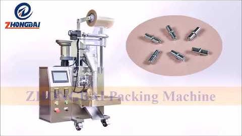 Furniture hardware part packing machine with counting system